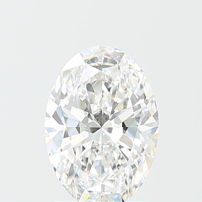 1.79 Carat Oval Lab Diamond with  Cut Diamond in 14KT  view 1
