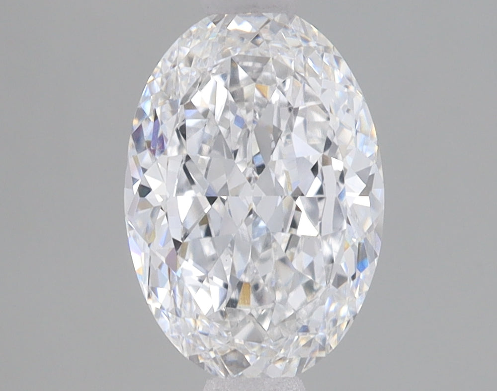 1.49 Carat Oval Lab Diamond with  Cut Diamond in 14KT  view 1
