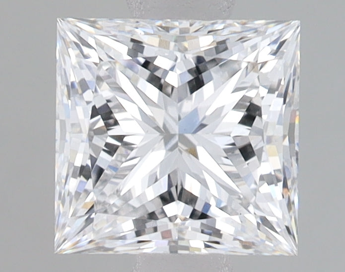 1.54 Carat Princess Lab Diamond with  Cut Diamond in 14KT  view 1
