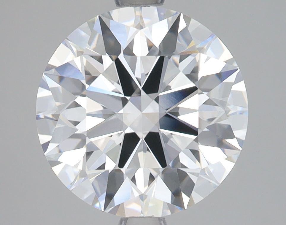 3.54 Carat Round Lab Diamond with  Cut Diamond in 14KT  view 1
