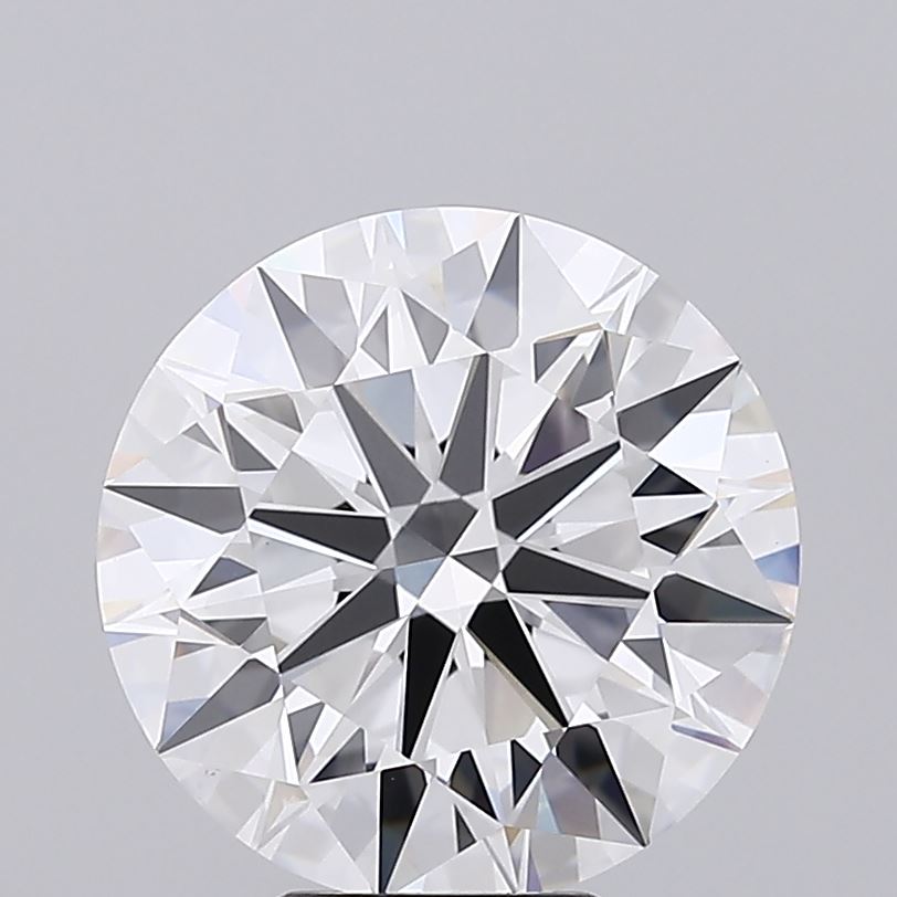 6.43 Carat Round Lab Diamond with  Cut Diamond in 14KT  view 1
