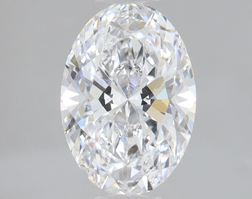 1.52 Carat Oval Lab Diamond with  Cut Diamond in 14KT  view 1
