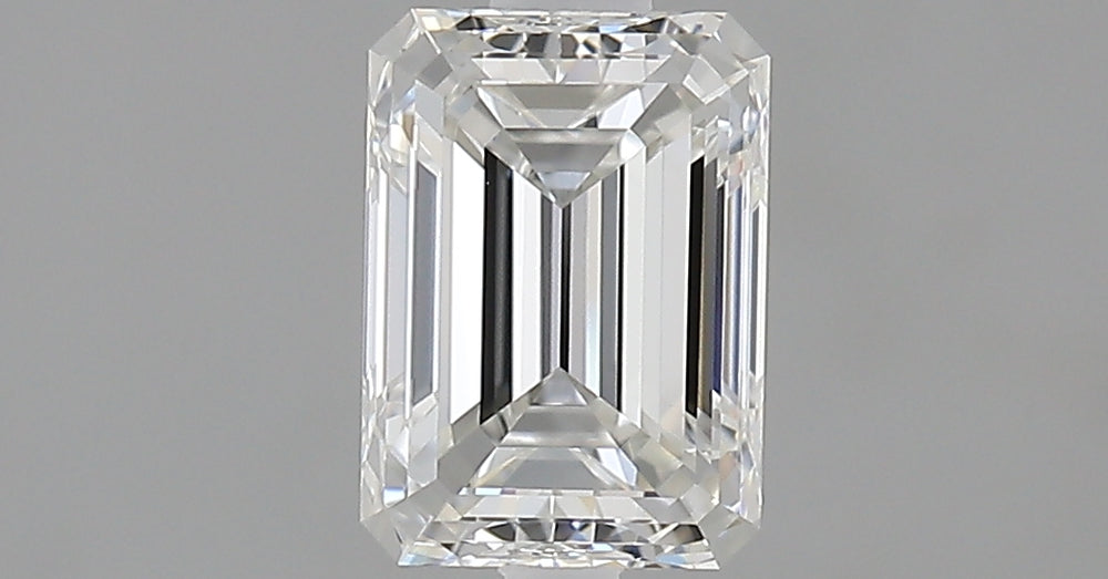 1.0 Carat Emerald Natural Diamond with  Cut Diamond in 14KT  view 1

