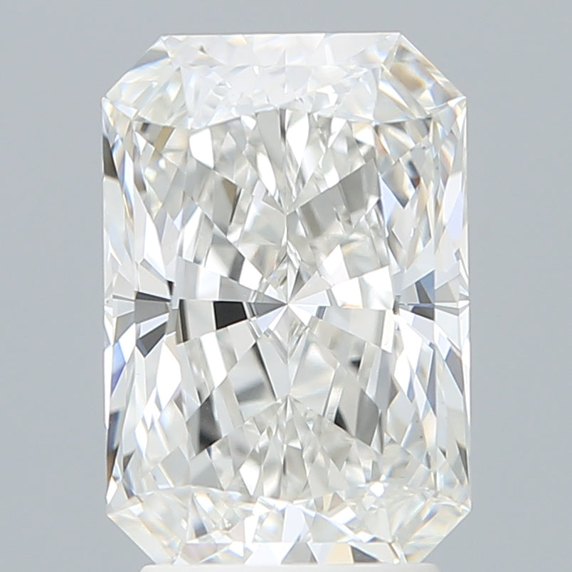 3.12 Carat Radiant Lab Diamond with  Cut Diamond in 14KT  view 1
