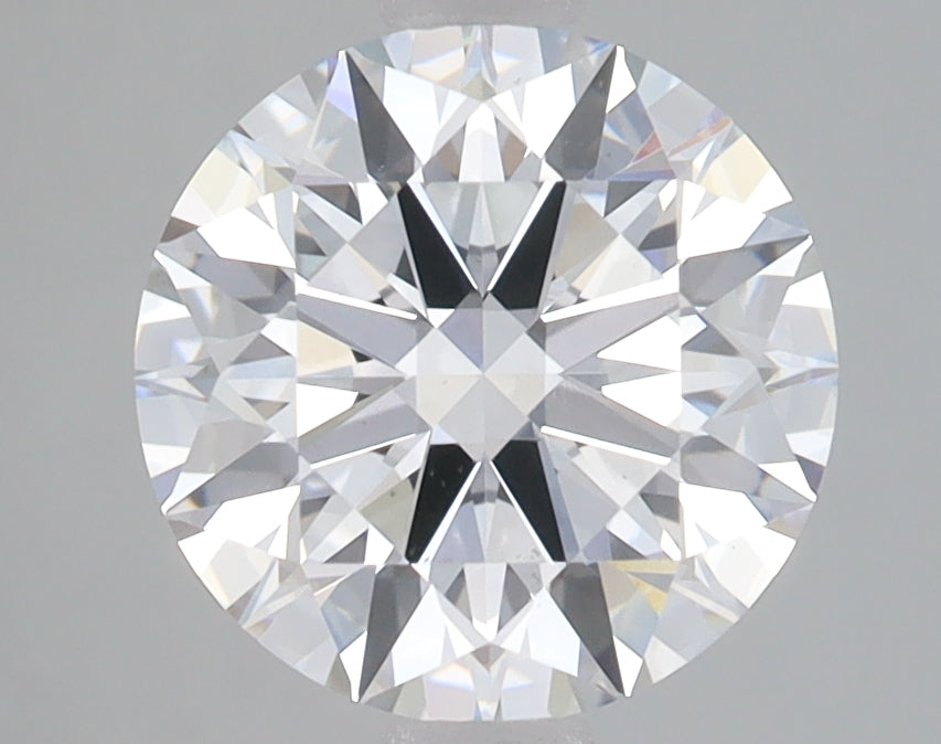 2.58 Carat Round Lab Diamond with  Cut Diamond in 14KT  view 1
