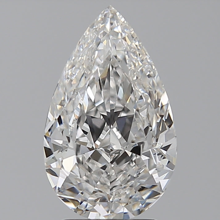 3.04 Carat Pear Lab Diamond with  Cut Diamond in 14KT  view 1
