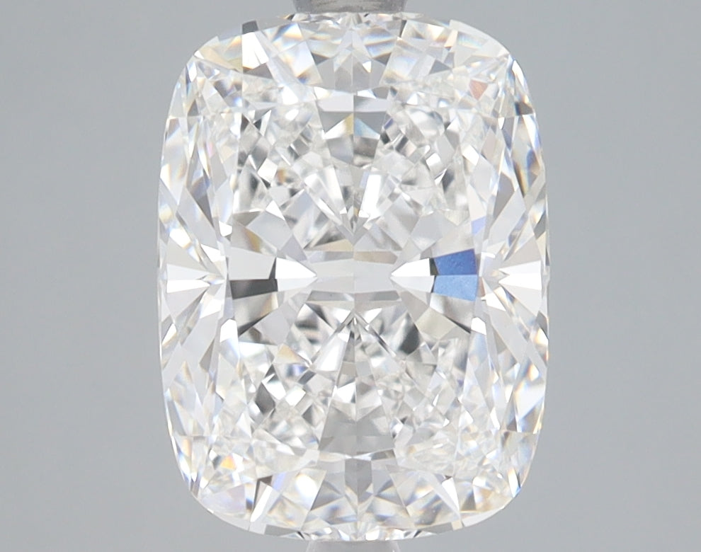 3.07 Carat Cushion Lab Diamond with  Cut Diamond in 14KT  view 1
