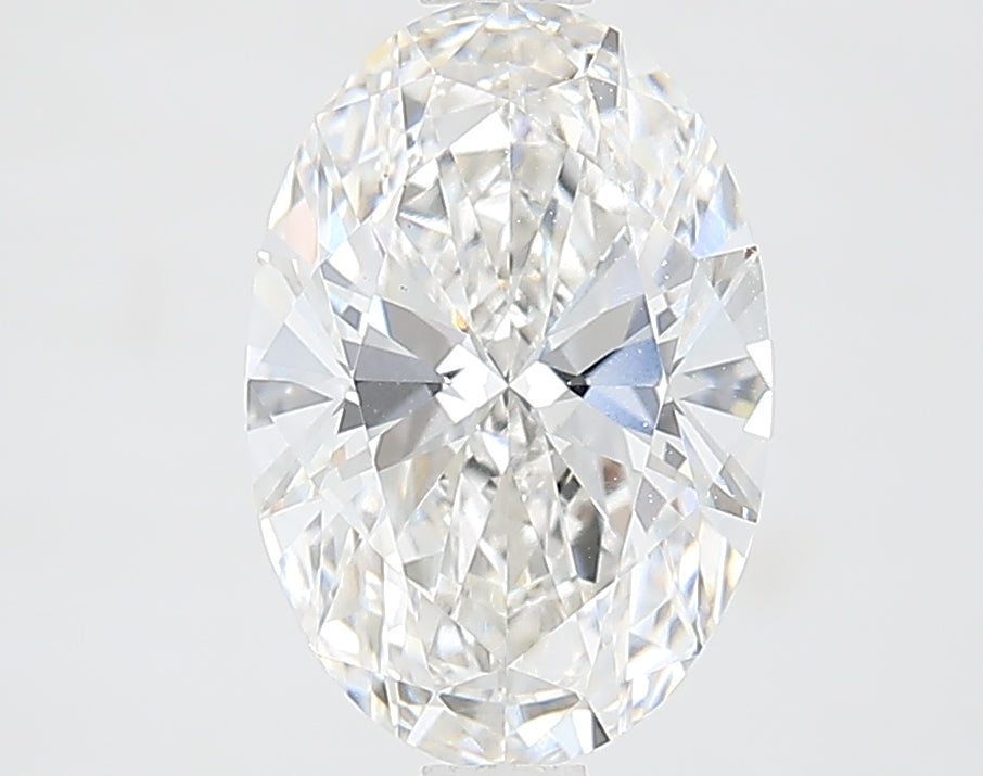 1.88 Carat Oval Lab Diamond with  Cut Diamond in 14KT  view 1
