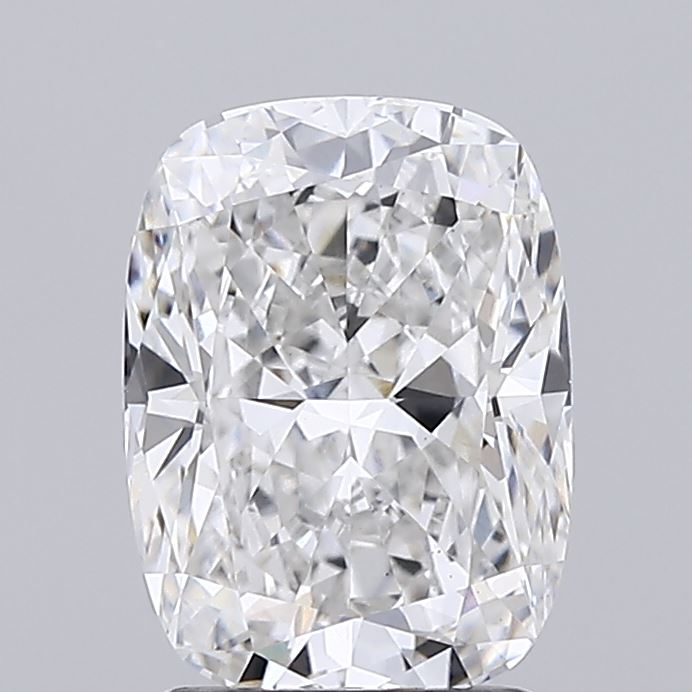 2.04 Carat Cushion Lab Diamond with  Cut Diamond in 14KT  view 1
