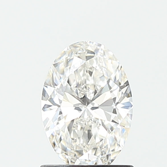 1.07 Carat Oval Lab Diamond with  Cut Diamond in 14KT  view 1
