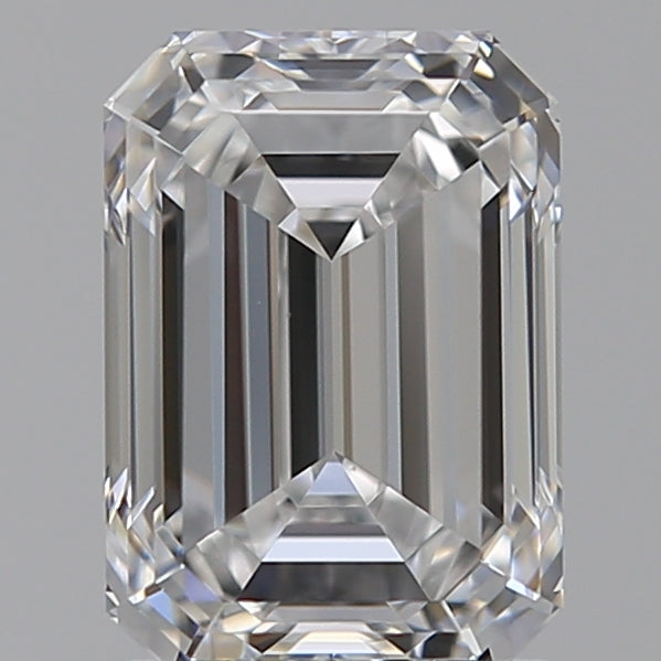 1.56 Carat Emerald Lab Diamond with  Cut Diamond in 14KT  view 1

