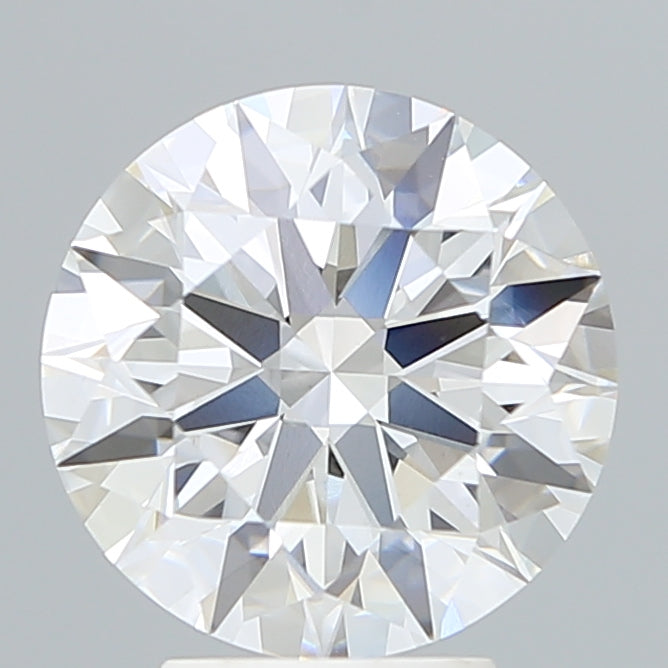 4.18 Carat Round Lab Diamond with  Cut Diamond in 14KT  view 1
