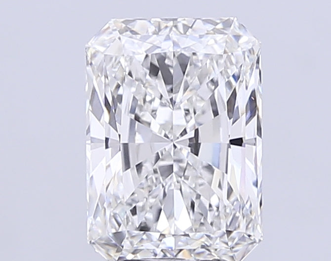 5.01 Carat Radiant Lab Diamond with  Cut Diamond in 14KT  view 1
