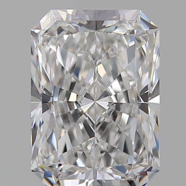 1.57 Carat Radiant Lab Diamond with  Cut Diamond in 14KT  view 1
