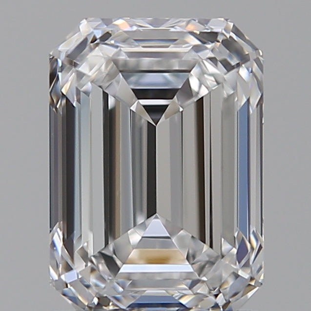 1.56 Carat Emerald Lab Diamond with  Cut Diamond in 14KT  view 1
