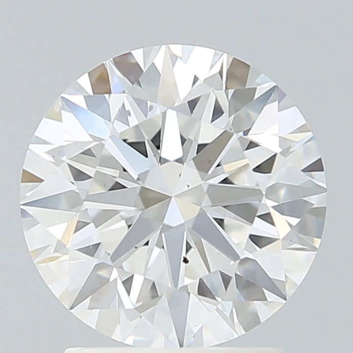 2.21 Carat Round Lab Diamond with  Cut Diamond in 14KT  view 1
