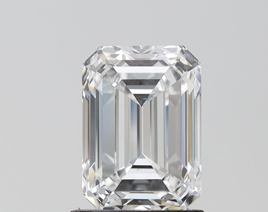 2.07 Carat Emerald Lab Diamond with  Cut Diamond in 14KT  view 1
