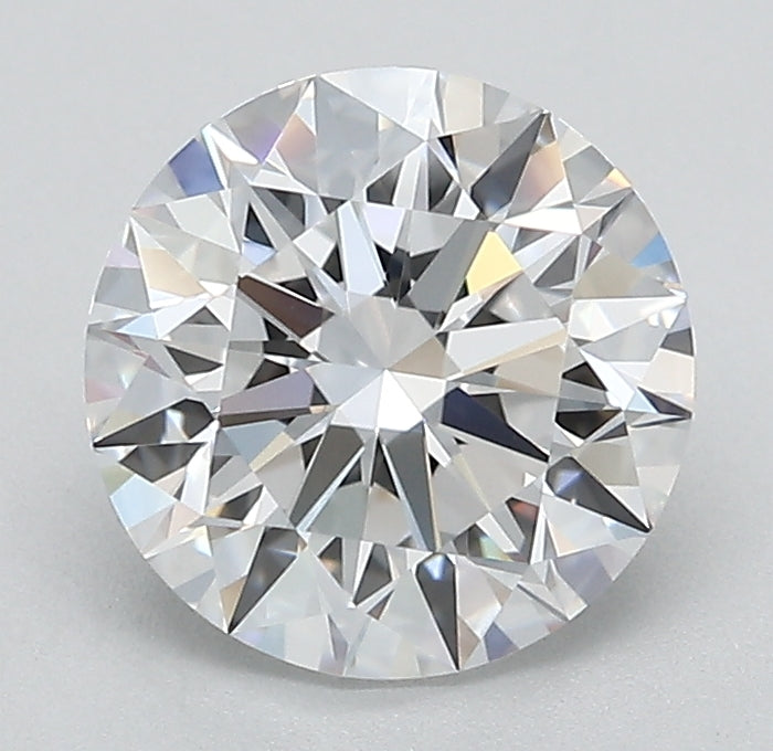 1.89 Carat Round Lab Diamond with  Cut Diamond in 14KT  view 1
