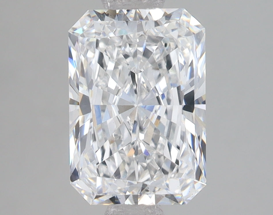 2.34 Carat Radiant Lab Diamond with  Cut Diamond in 14KT  view 1
