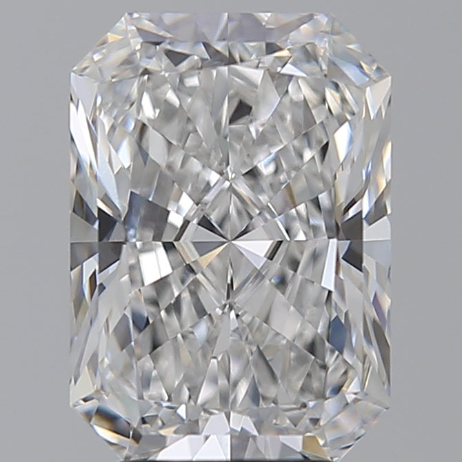 4.01 Carat Radiant Lab Diamond with  Cut Diamond in 14KT  view 1
