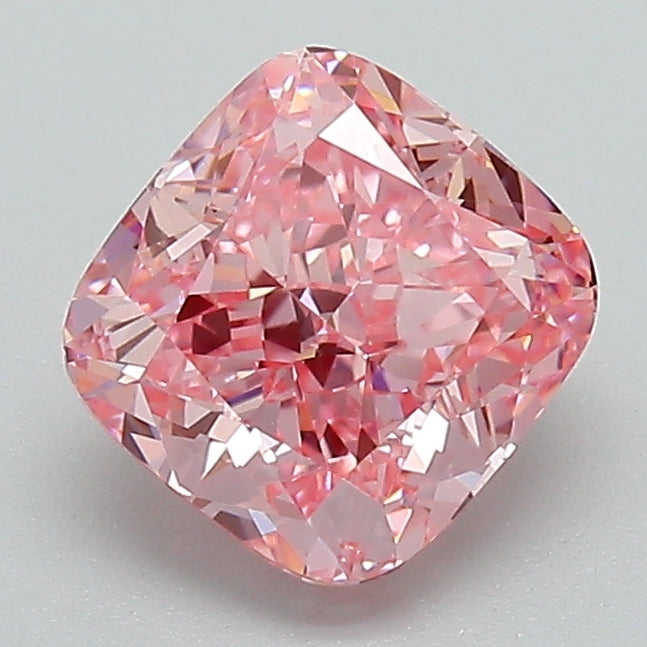 1.6 Carat Cushion Lab Diamond with  Cut Diamond in 14KT  view 1
