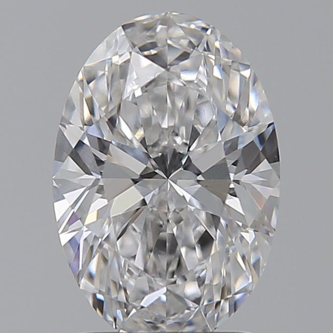 2.01 Carat Oval Lab Diamond with  Cut Diamond in 14KT  view 1
