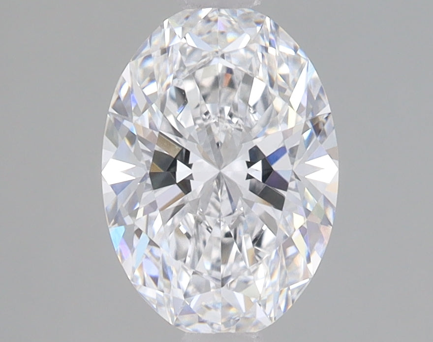 1.59 Carat Oval Lab Diamond with  Cut Diamond in 14KT  view 1
