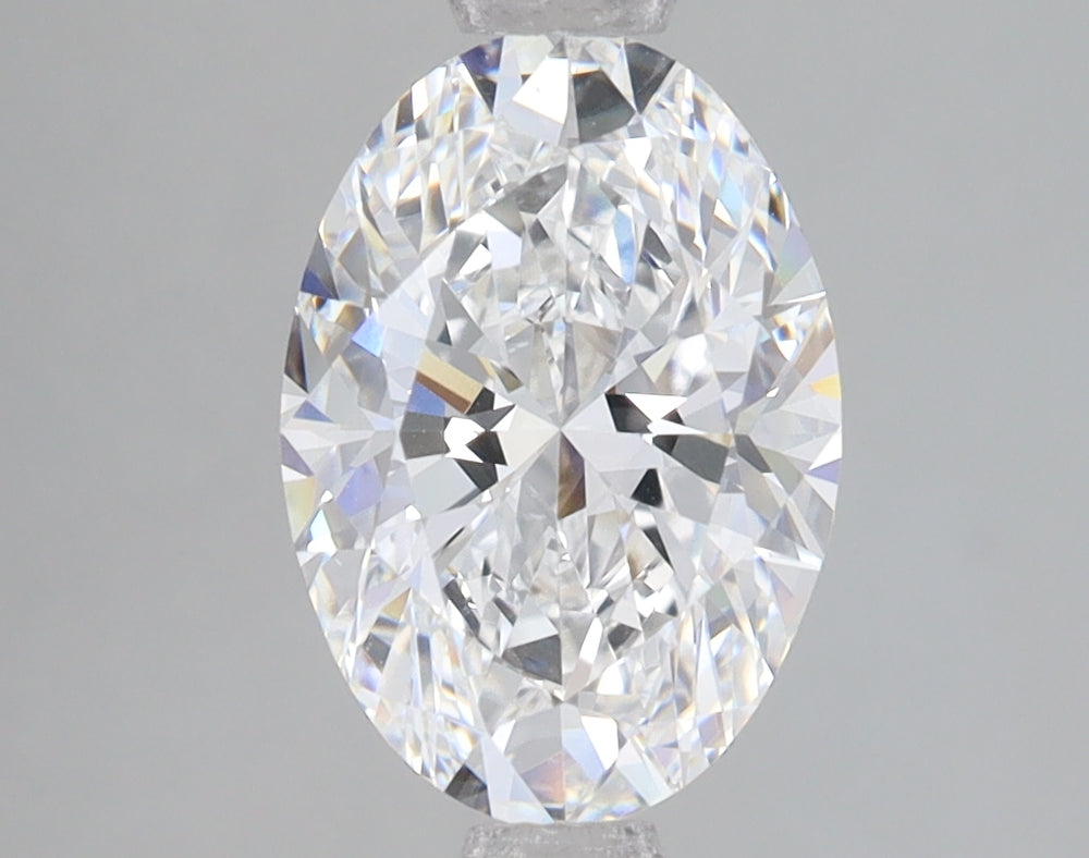 2.12 Carat Oval Lab Diamond with  Cut Diamond in 14KT  view 1
