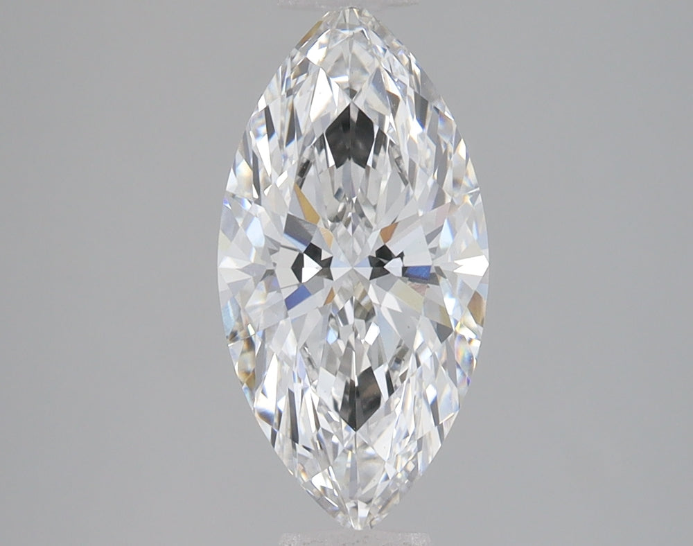 2.01 Carat Marquise Lab Diamond with  Cut Diamond in 14KT  view 1
