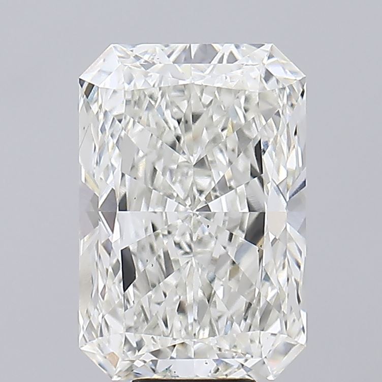 8.35 Carat Radiant Lab Diamond with  Cut Diamond in 14KT  view 1

