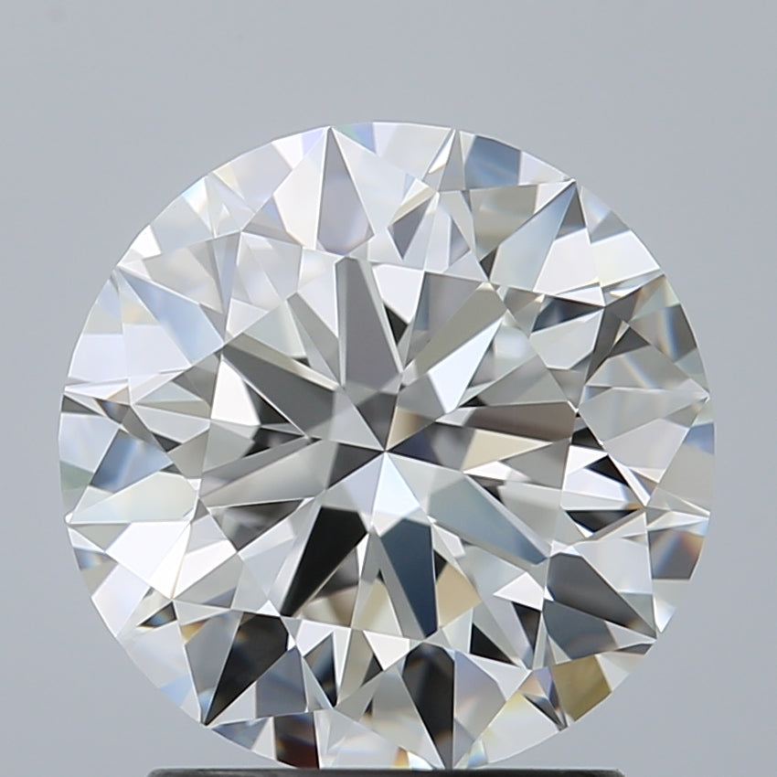 2.0 Carat Round Natural Diamond with  Cut Diamond in 14KT  view 1
