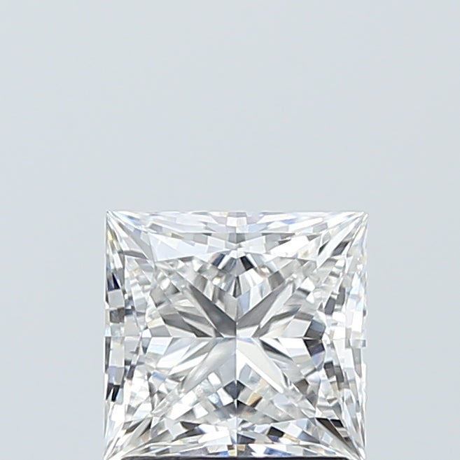 1.71 Carat Princess Lab Diamond with  Cut Diamond in 14KT  view 1
