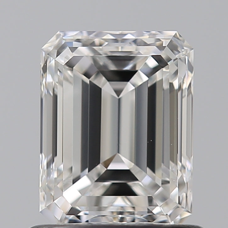 0.9 Carat Emerald Natural Diamond with  Cut Diamond in 14KT  view 1
