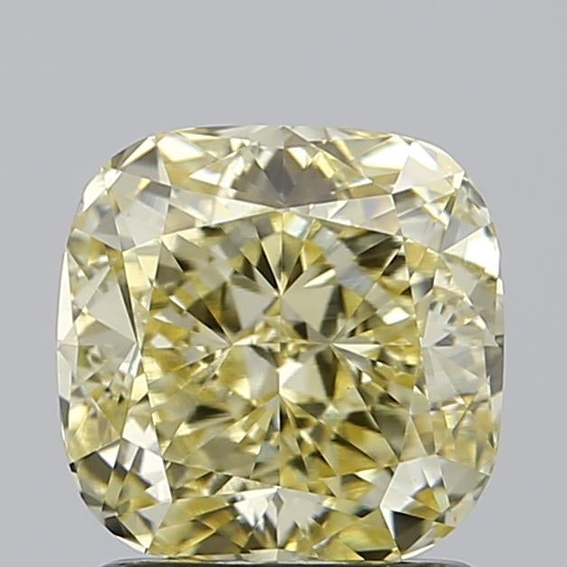 1.51 Carat Cushion Lab Diamond with  Cut Diamond in 14KT  view 1
