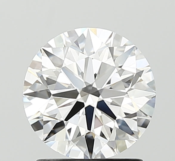 1.55 Carat Round Lab Diamond with  Cut Diamond in 14KT  view 1

