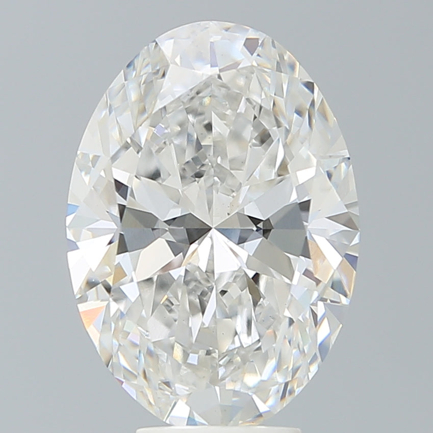 6.0 Carat Oval Lab Diamond with  Cut Diamond in 14KT  view 1
