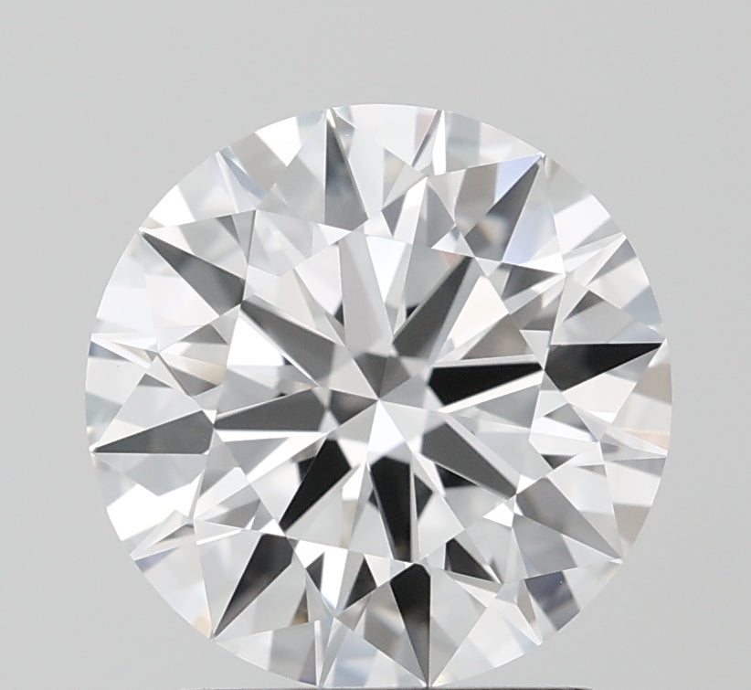 2.07 Carat Round Lab Diamond with  Cut Diamond in 14KT  view 1
