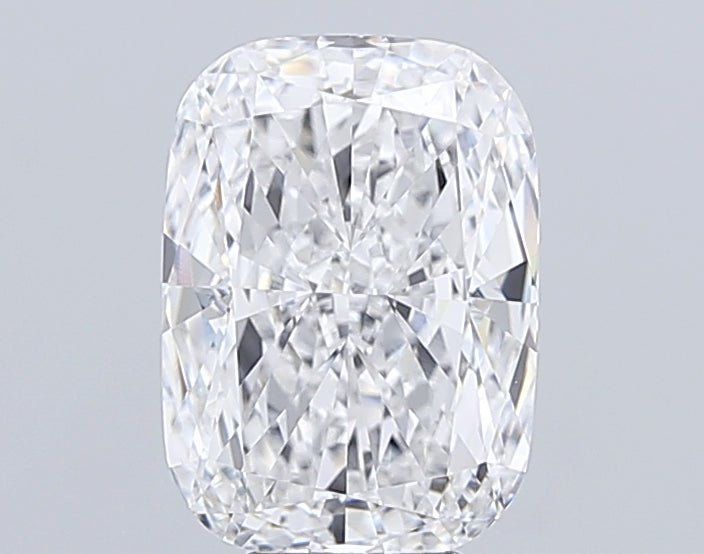 6.61 Carat Cushion Lab Diamond with  Cut Diamond in 14KT  view 1

