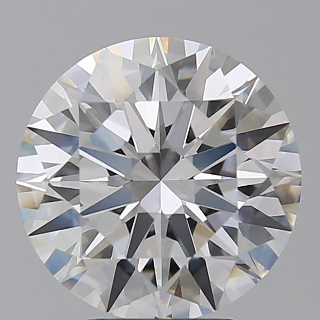 4.09 Carat Round Lab Diamond with  Cut Diamond in 14KT  view 1
