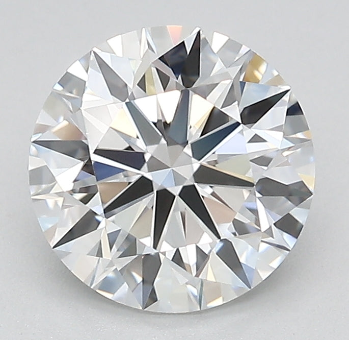 1.71 Carat Round Lab Diamond with  Cut Diamond in 14KT  view 1
