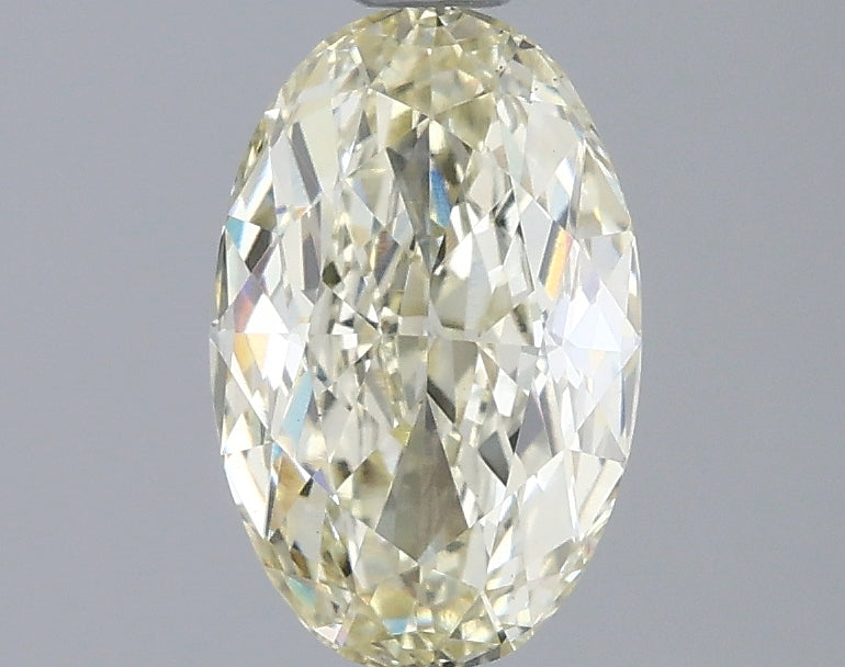 1.58 Carat Oval Lab Diamond with  Cut Diamond in 14KT  view 1
