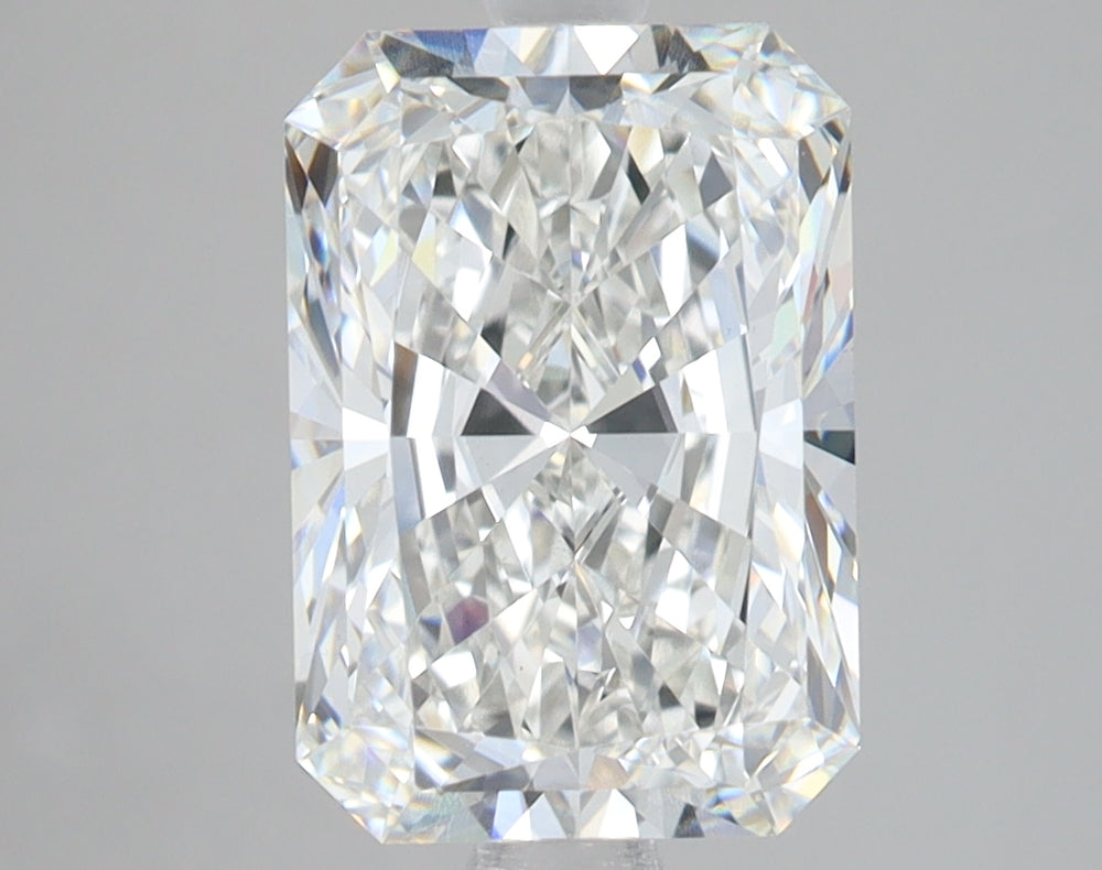 3.02 Carat Radiant Lab Diamond with  Cut Diamond in 14KT  view 1
