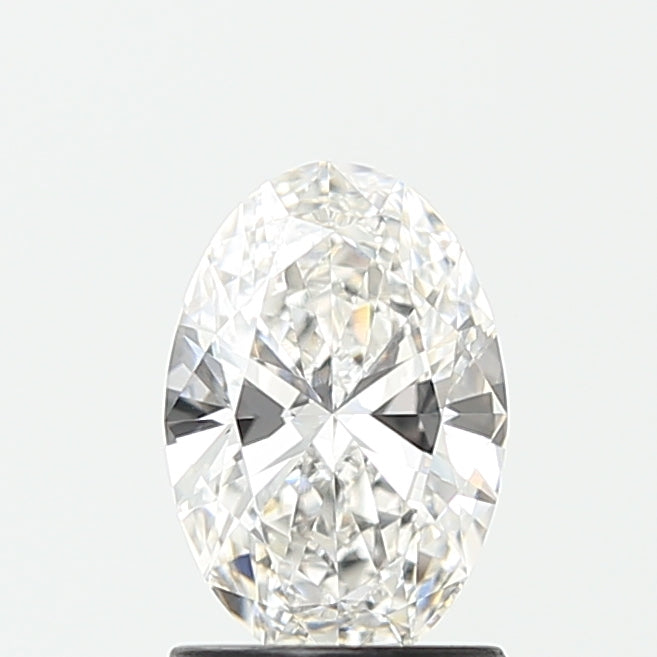 1.22 Carat Oval Lab Diamond with  Cut Diamond in 14KT  view 1
