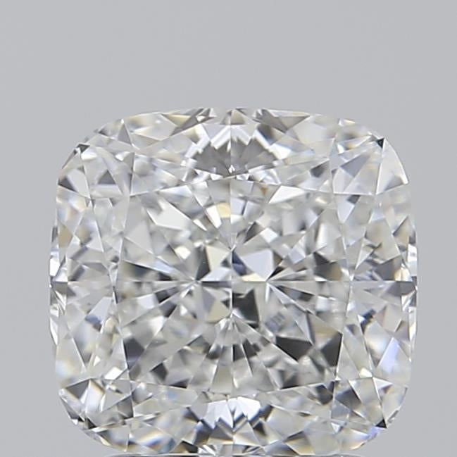 2.06 Carat Cushion Lab Diamond with  Cut Diamond in 14KT  view 1
