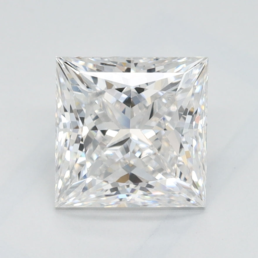 1.4 Carat Princess Lab Diamond with  Cut Diamond in 14KT  view 1
