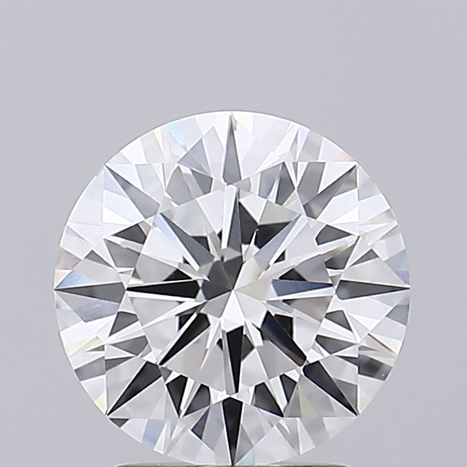 2.3 Carat Round Lab Diamond with  Cut Diamond in 14KT  view 1
