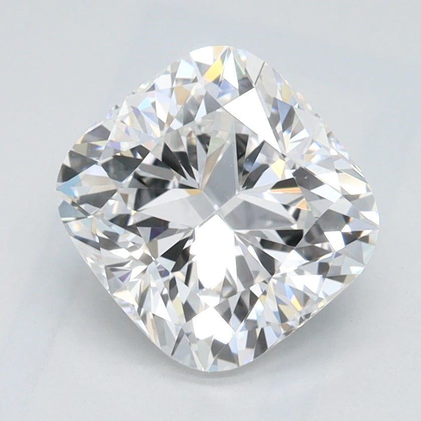 1.52 Carat Cushion Lab Diamond with  Cut Diamond in 14KT  view 1
