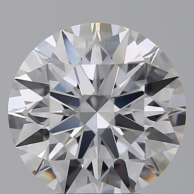 3.29 Carat Round Lab Diamond with  Cut Diamond in 14KT  view 1
