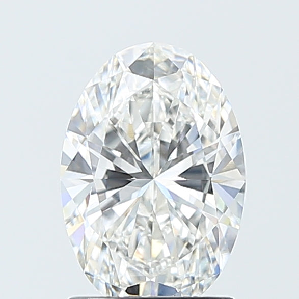1.51 Carat Oval Lab Diamond with  Cut Diamond in 14KT  view 1
