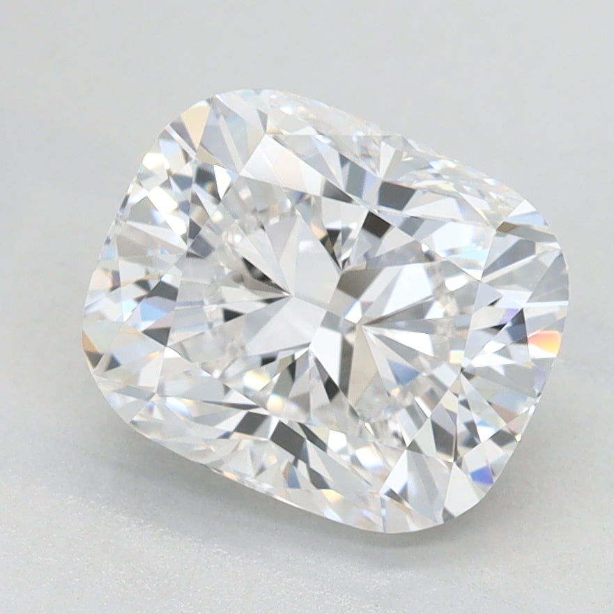 2.03 Carat Cushion Lab Diamond with  Cut Diamond in 14KT  view 1
